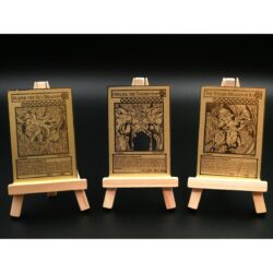 Gold Card Set: The 3 God Cards (Gold and Fully Engraved)